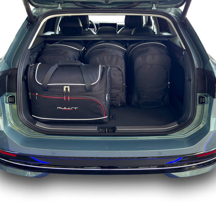 Kjust Reistassenset voor Volkswagen Passat Variant vanaf 2024 - Set van 5 Tassen met 3 Roltassen en 2 Vliegtuigtassen