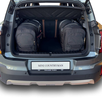 Kjust Reistassenset voor Mini Countryman vanaf 2024 - Set van 4 Tassen met 2 Roltassen en 2 Sporttassen
