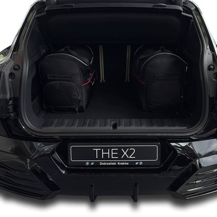 Kjust Reistassenset voor BMW iX2 vanaf 2023 - Set van 5 Tassen met 3 Roltassen en 2 Vliegtuigtassen