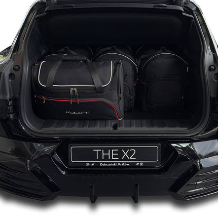 Kjust Reistassenset voor BMW iX2 vanaf 2023 - Set van 5 Tassen met 3 Roltassen en 2 Vliegtuigtassen