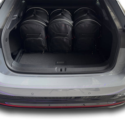 Kjust Reistassenset voor Volkswagen ID.7 vanaf 2023 - Set van 5 Tassen met 3 Roltassen en 2 Sporttassen