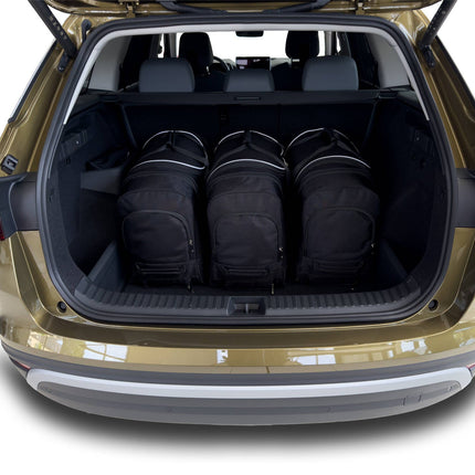 Kjust Reistassenset voor Skoda Kodiaq vanaf 2024 - Set van 5 Tassen met 3 Roltassen en 2 Vliegtuigtassen