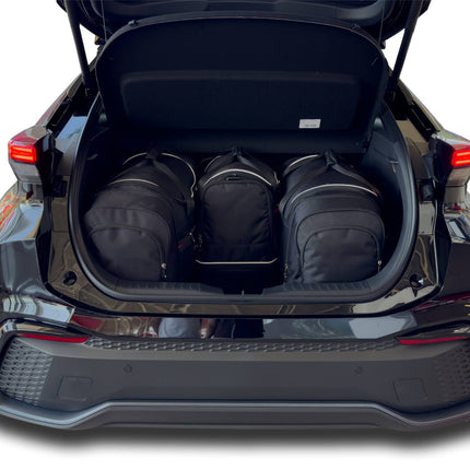 Kjust Reistassenset voor Toyota C-HR 2016-2024 - Set van 4 Tassen met 2 Roltassen 1 Sporttas en 1 Vliegtuigtas