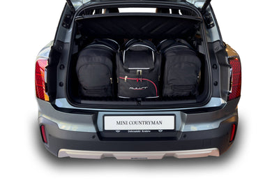 Kjust Reistassenset voor Mini Countryman vanaf 2024 - Set van 4 Tassen met 2 Roltassen 1 Sporttas en 1 Vliegtuigtas