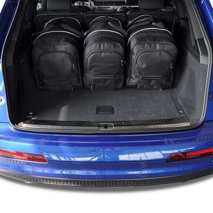 Kjust Reistassenset voor Audi Q7 vanaf 2015 - Set van 5 Tassen met 3 Roltassen en 2 Vliegtuigtassen