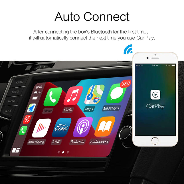 Proove Proove CP01 Draadloze Apple CarPlay Adapter – USB Type - C – Bluetooth Connectie – Voor iOS iPhone – OTA Updates – Zwart Proove 2