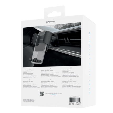 Proove Proove Crystal Clamp Plus Ventilatierooster Smartphonehouder - Verstelbare Autohouder voor iPhone en Android (4.7" - 6.9") Proove 2