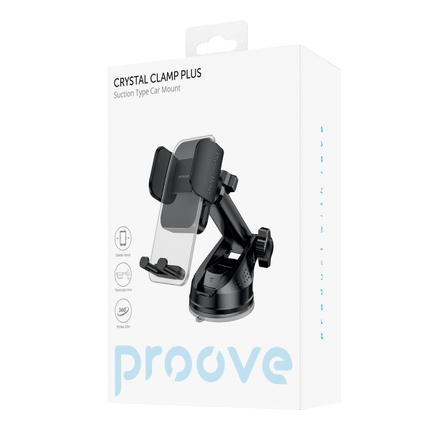 Proove Proove Crystal Clamp Plus Zuignap Smartphonehouder - Verstelbare Autohouder voor iPhone en Android (4.7" - 6.9") Proove 3