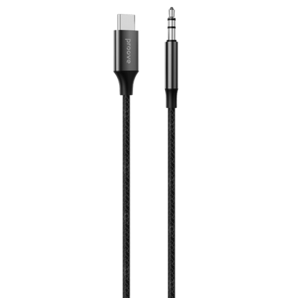 Proove AUX Kabel SoundTrack Type-C naar 3.5mm AUX (1m) Zwart - VCTparts.nl