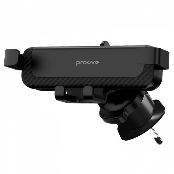 Proove Proove Gravity Pro Auto Telefoonhouder Klem - Universeel voor Smartphones van 4,7 tot 6,9 Inch - Stevige Bevestiging aan Ventilatierooster - Duurzaam ABS Plastic, Siliconen Coating en Aluminium - Zwart Proove 4