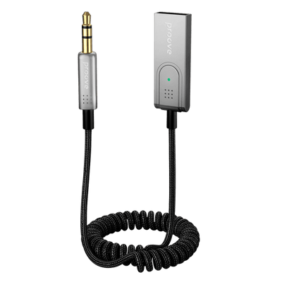 Proove Helix Bluetooth Auto Audio-Adapter USB-A bis 3,5 mm Aux Grey