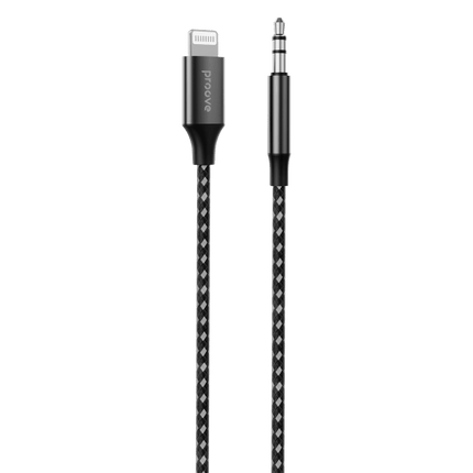 Proove Kabel SoundMesh Lightning naar 3.5mm AUX (1m) Grijs voor Smartphones en Audioapparaten - VCTparts.nl