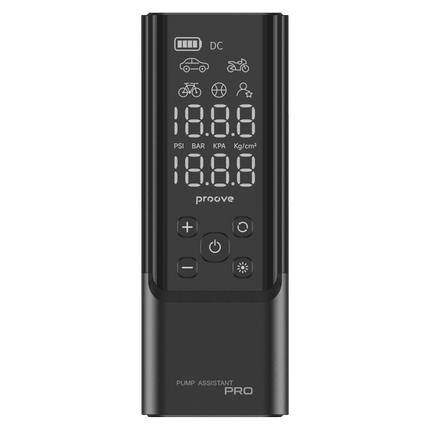 Proove Pump Assistant Pro Draagbare 12V Pomp – 120W Vermogen – Oplaadbare Batterij – Compact en Krachtig – Zwart - VCTparts.nl