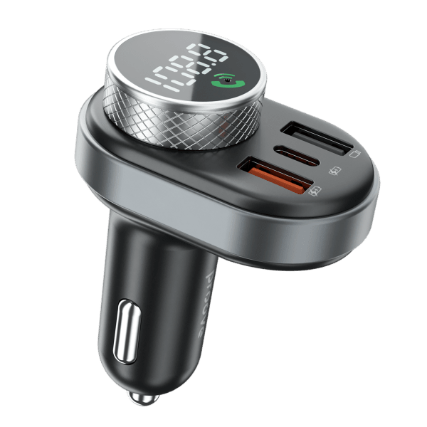 Proove Sound Link Bluetooth 5.0 FM Transmitter en Snellader voor Auto (USBA 2x + USBC) Zwart - VCTparts.nl