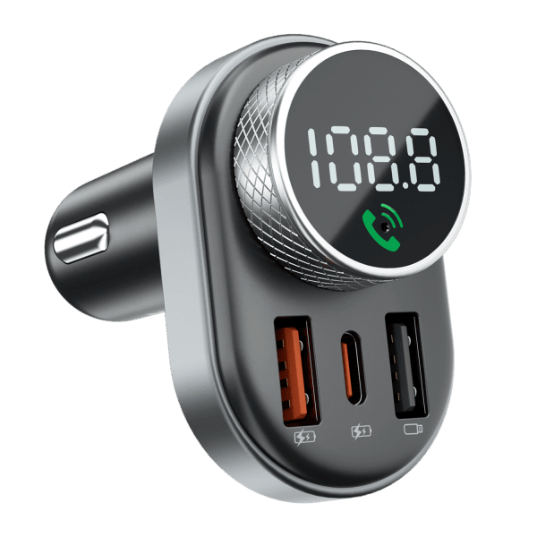 Proove Sound Link Bluetooth 5.0 FM Transmitter en Snellader voor Auto (USBA 2x + USBC) Zwart - VCTparts.nl