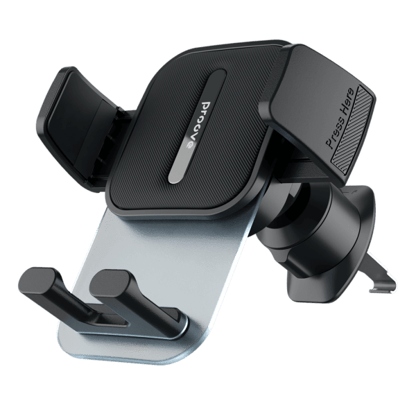 Proove Telefoonhouder Crystal Clamp Klem Ventilatierooster Bevestiging Zwart Geschikt voor Smartphones 4.7 - 6.9 Inch - VCTparts.nl