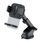 Proove Telefoonhouder Crystal Clamp met Zuignap Bevestiging voor Dashboard/Voorruit Zwart voor Smartphones 4.7 - 6.9 Inch - VCTparts.nl