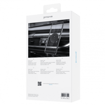 Proove Proove Telefoonhouder Heavy Metal Magnet – Stevige Klem en Ventilatiebevestiging – Zwart Proove 6