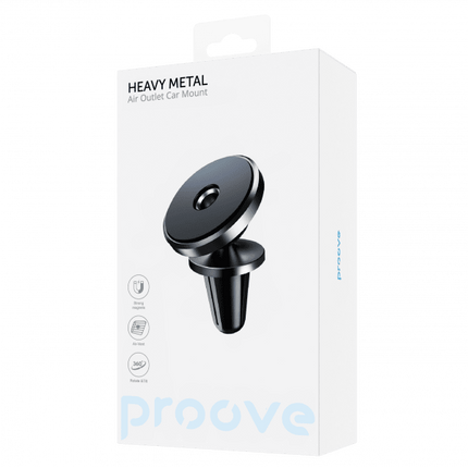 Proove Proove Telefoonhouder Heavy Metal Magnet – Stevige Klem en Ventilatiebevestiging – Zwart Proove 5