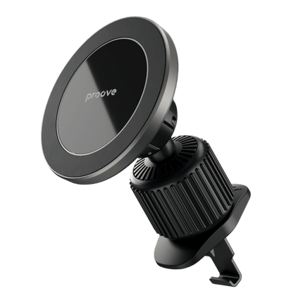 Proove Telefoonhouder Ironside Magnetische Bevestiging – Robuuste Metalen Haak voor Ventilatiegrille – Speciaal voor iPhone 12+ met MagSafe – Zwart - VCTparts.nl