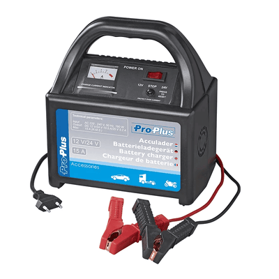 Proplus Batterie -Ladegerät 12V/24 V 15amp - leistungsfähiges Ladegerät mit Schutz für Bleibatterien