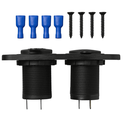 ProPlus Inbouw kit: Stekkerdoos DIN + USB poort dubbel type A 2x2100mA - 12V/24V - VCTparts.nl