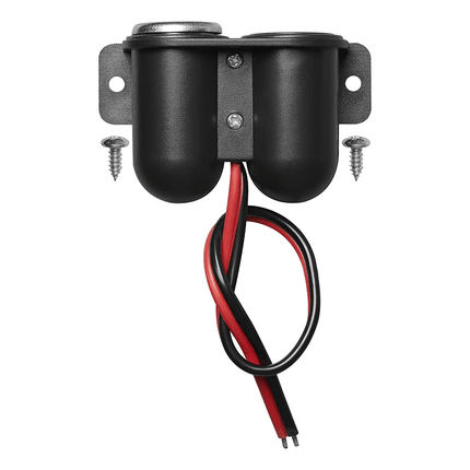 ProPlus Opbouw-Sigarettenaanstekerdoos met 2x USB Type A 2100mA - 12V/24V Laadcontactdoos voor Voertuigen - VCTparts.nl