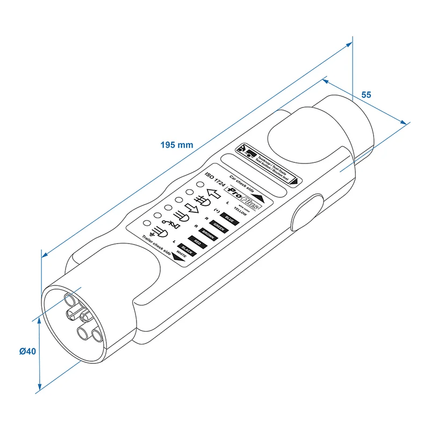 ProPlus Stekkertester 7-Polig 12V Aanhangwagen Aanhanger Verlichting Testapparaat - VCTparts.nl