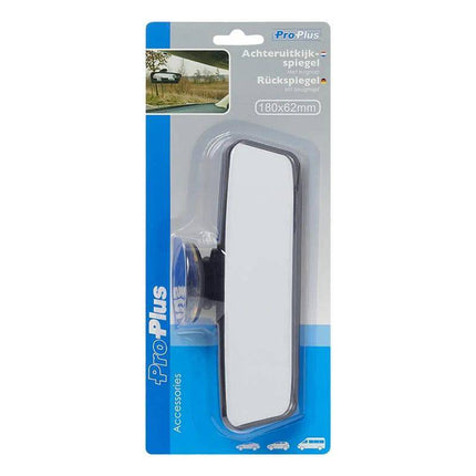 ProPlus Universele Achteruitkijkspiegel Binnenspiegel 180x62mm met Zuignap - VCTparts.nl