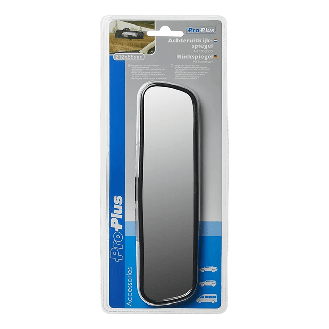 ProPlus Universele Achteruitkijkspiegel Binnenspiegel 212x56mm met Zuignap - VCTparts.nl