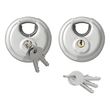 ProPlus Discusslot 70mm Hangslot Rond Gehard Staal voor Aanhanger - VCTparts.nl