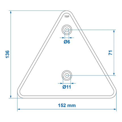 ProPlus ProPlus Driehoek Reflector Achterlicht Gevaren Reflectie [Veiligheid - Trailer - Aanhanger - Vrachtwagen - Aanhangwagen] PAT Europe 4