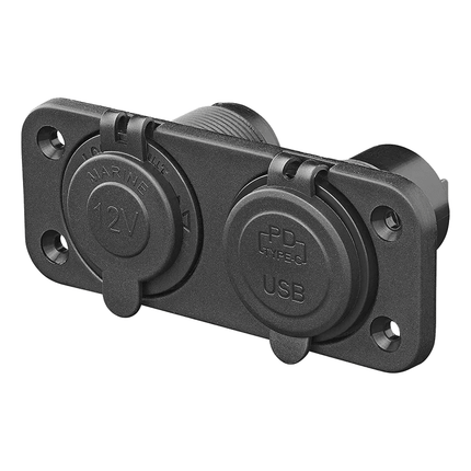 ProPlus ProPlus Inbouw Kit 12V Stekkerdoos met 2x USB C Snellader 3A voor Auto PAT Europe 3