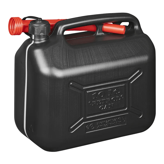 ProPlus Jerrycan 10L Kunststof Zwart UN - gekeurd Brandstofreservoir Tank - VCTparts.nl