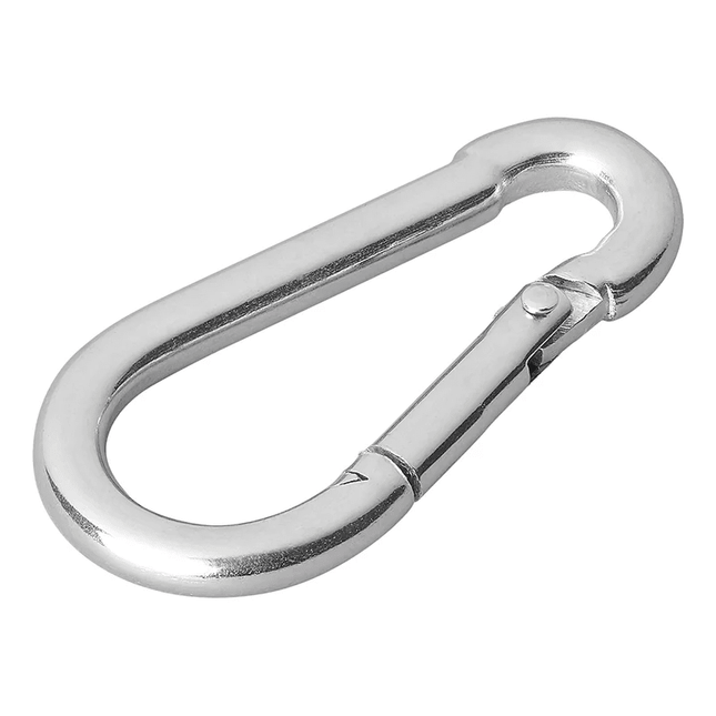 ProPlus ProPlus Karabijnhaak Metaal 5x50mm - 2 stuks Sterke Bevestigingshaak Carabijn Musketon PAT Europe 5