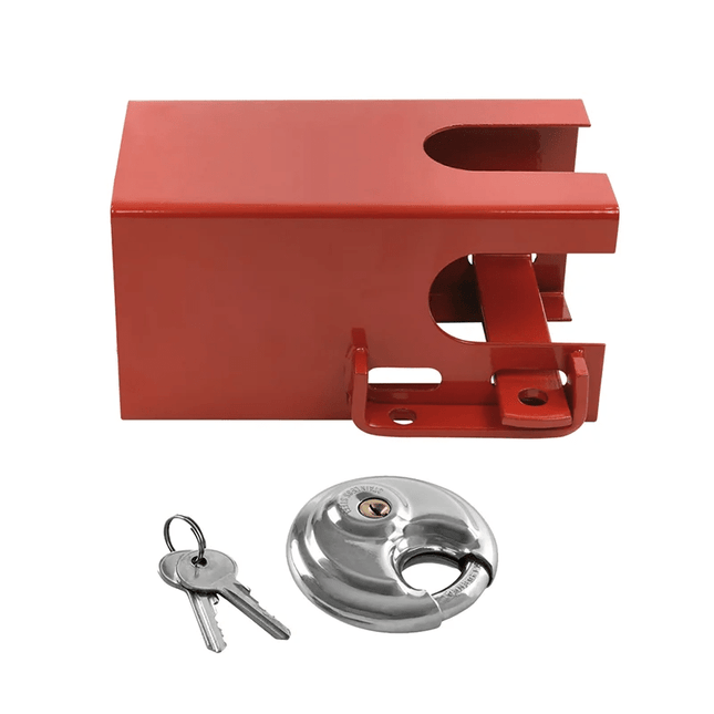 ProPlus Koppelingsslot Aanhanger 110x110mm met discusslot PM [Aanhangerslot - Disselslot] - VCTparts.nl