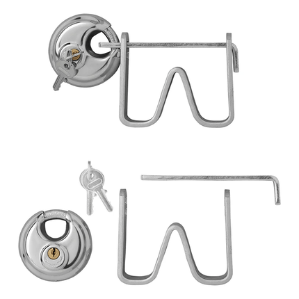 ProPlus Koppelingsslot Beugelmodel met Discusslot Trekhaakbeveiliging Dissel - Aanhangwagenslot - VCTparts.nl