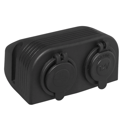 ProPlus ProPlus Opbouw kit: Stekkerdoos DIN + USB poort dubbel type A 2x2100mA - 12V/24V PAT Europe 7