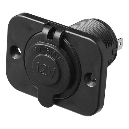 ProPlus ProPlus Sigarettenaansteker - Inbouwdoos 12V/24V - Stofdichte Aanstekercontactdoos met Afsluitdop PAT Europe 5