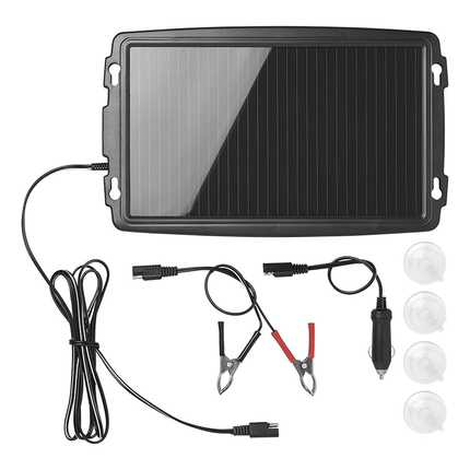 ProPlus ProPlus Solar Zonnepaneel Druppellader 12V 24W Zuignap Sigarettenaansteker & Accuklem PAT Europe 7