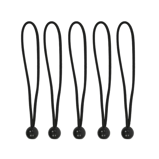 ProPlus Tentspanner Elastisch 25 cm met Plastic Bal Set van 5 Stuks Elastiek Koord Tent - VCTparts.nl