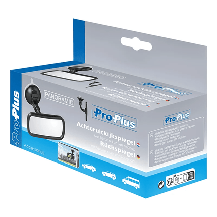 ProPlus ProPlus Universele Achteruitkijkspiegel Binnenspiegel 115x55mm met Korte Flexarm en Zuignap PAT Europe 3