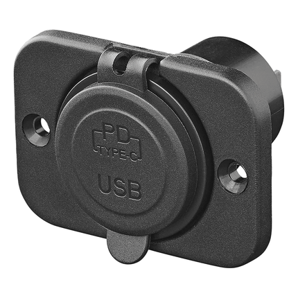 ProPlus ProPlus USB Snellader Inbouw Type C 2 Weg 12V 24V met Montageplaat PAT Europe 3