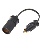 ProPlus ProPlus Verloopkabel DIN Stekker naar Sigarettenaanstekerdoos – 15cm Adapterkabel 12V/24V Max. 8A PAT Europe 3