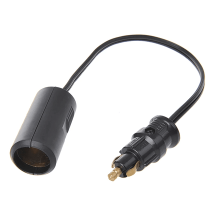 ProPlus ProPlus Verloopkabel DIN Stekker naar Sigarettenaanstekerdoos – 25cm Adapterkabel 12V/24V Max. 8A PAT Europe 1