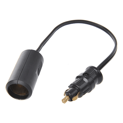 Proplus Deputy Cable Din Stecker an Zigarettenriemenschachtel - 25 cm Adapterkabel 12 V/24 V Max. 8a