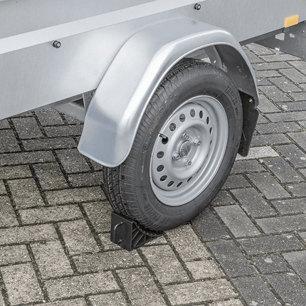 ProPlus Wielkeg Wielblok Klem Bandenstopper Rolstopper Incl. Handvat Set 2 stuks Kunststof Zwart - VCTparts.nl