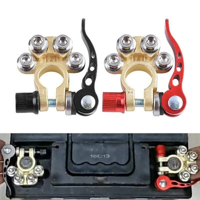 Schnellfreisetzung Auto -Batteriekabel -Anschluss rot und schwarz (Set)