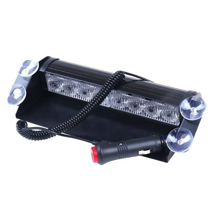VCTparts Raamflitser Blauw - Rood Led Stroboscoop Zwaailicht met Zuignappen en 12V Plug NORGOS 10