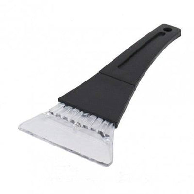 Fensterkratzer / Eiskratzer Kunststoff schwarz transparent